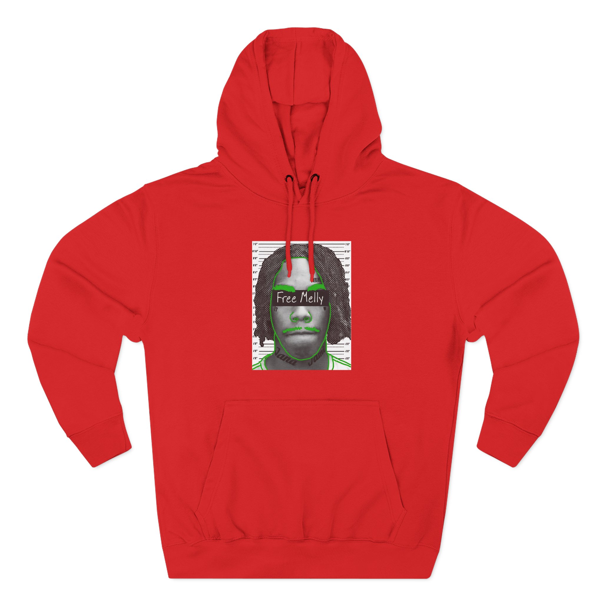 YNW Melly Free Melly Three-Panel Fleece Hoodie