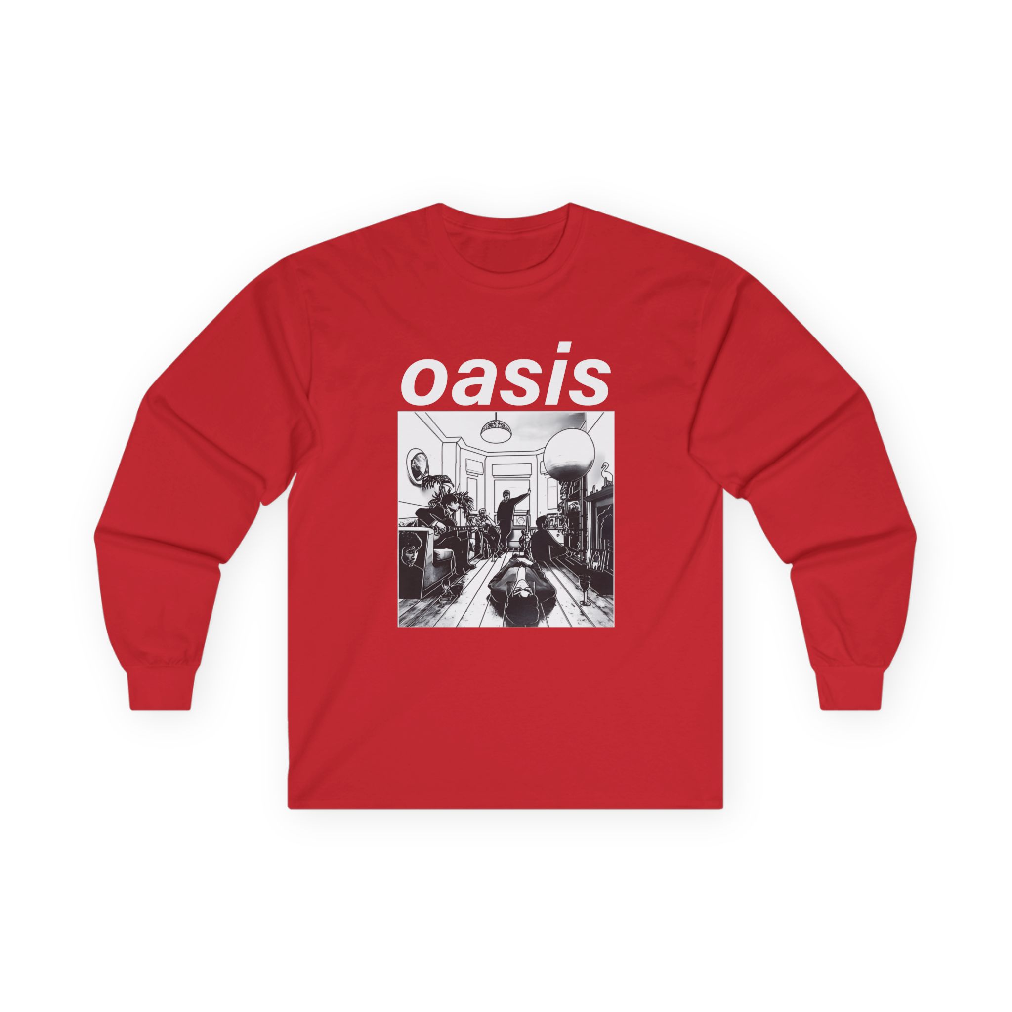 Oasis Definitely Maybe Artwork Unisex Ultra Cotton Long Sleeve Tee