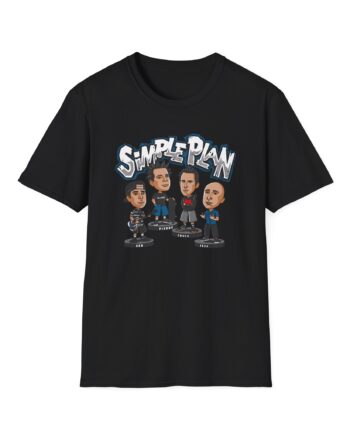 Simple Plan Bobblehead Unisex Softstyle T-Shirt