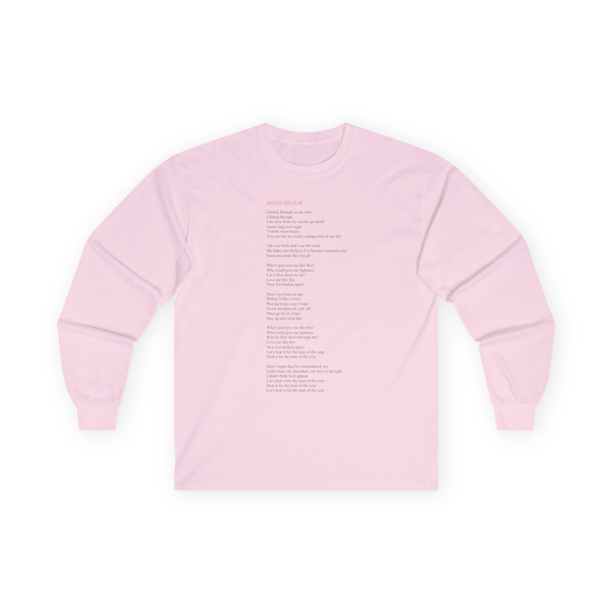 Lorde Moty Lyric Unisex Ultra Cotton Long Sleeve Tee