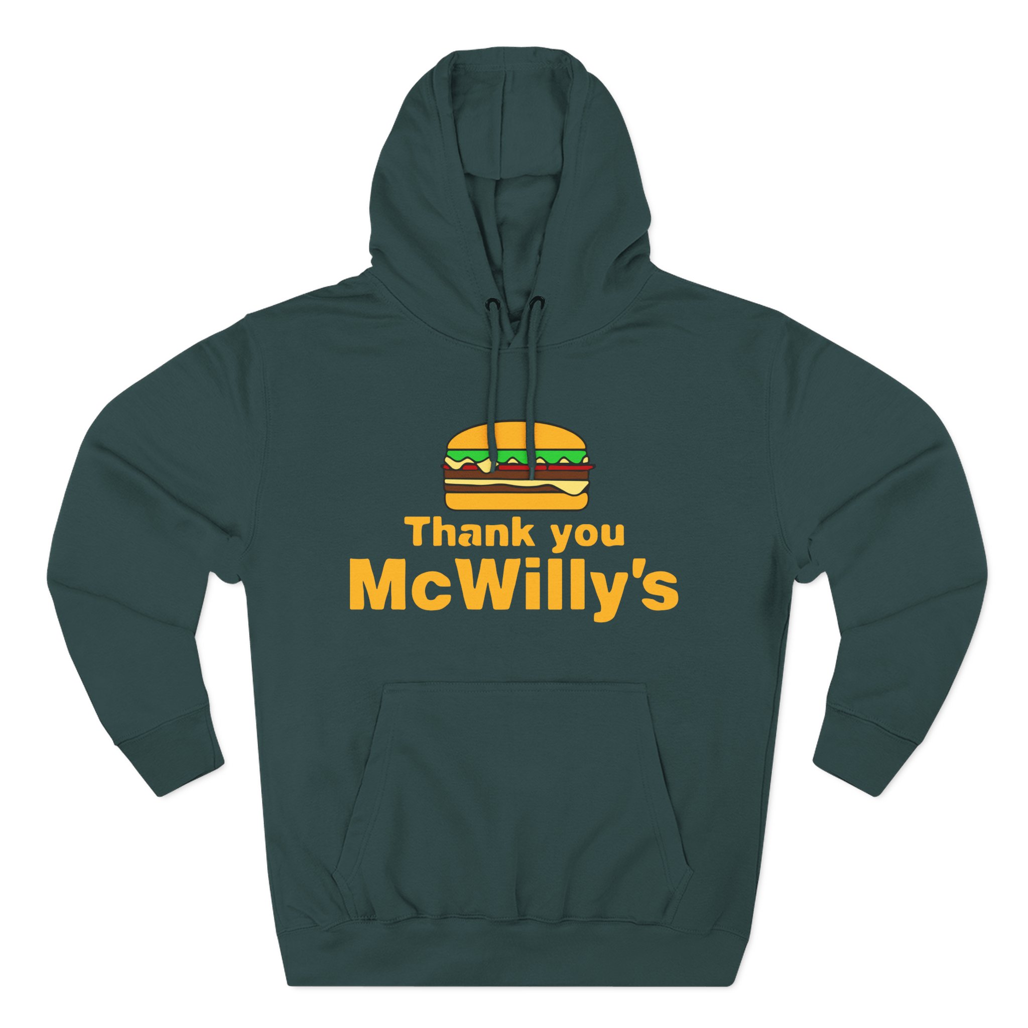 Softwilly Thank You Mcwilly's Three-Panel Fleece Hoodie