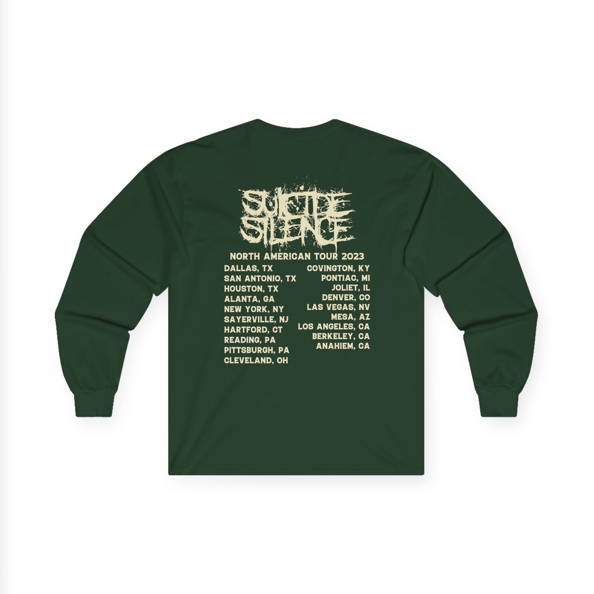 Suicide Silence Rymd Cover Tour 2023 Unisex Ultra Cotton Long Sleeve Tee