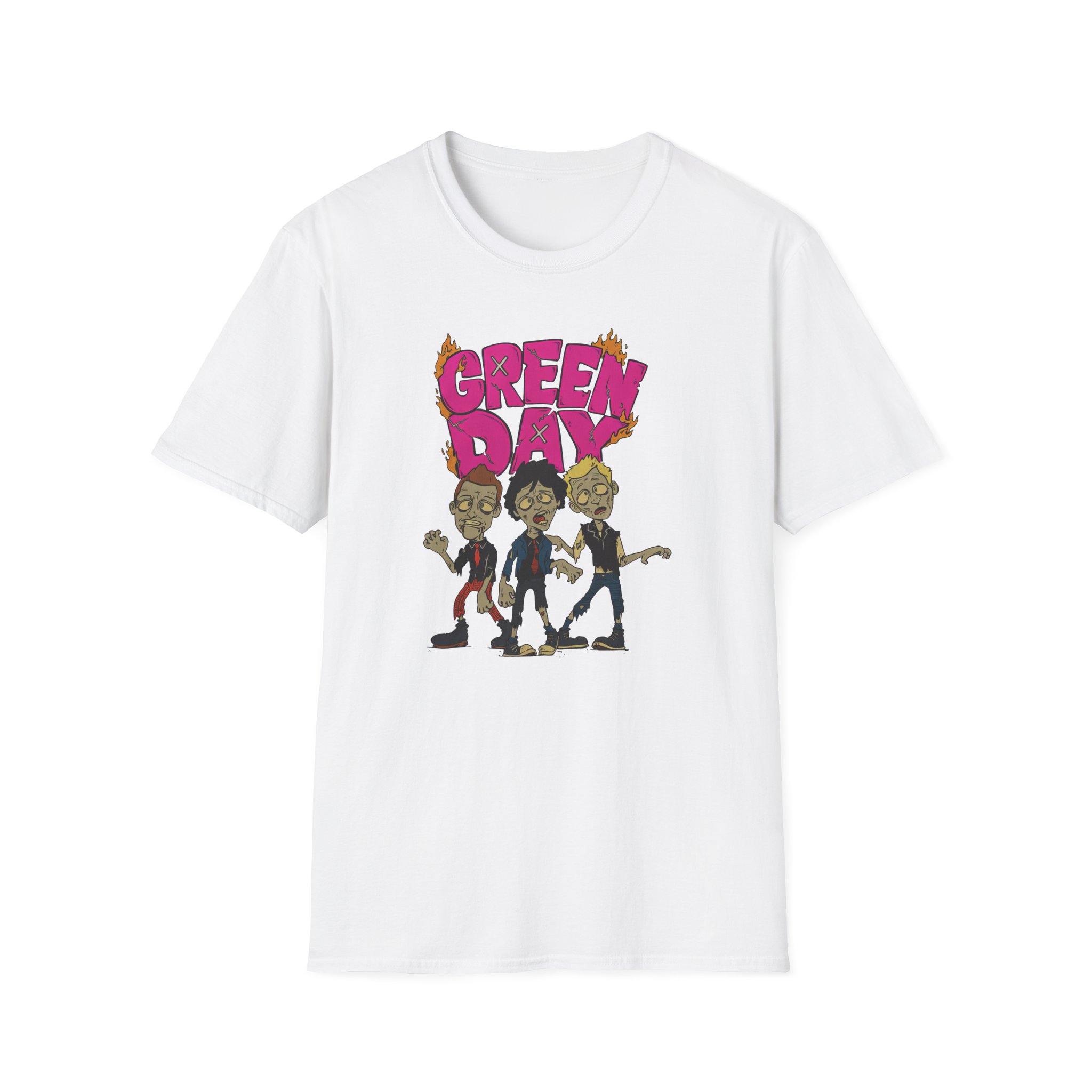 Green Day Walking Green Day Zombie Unisex Softstyle T-Shirt