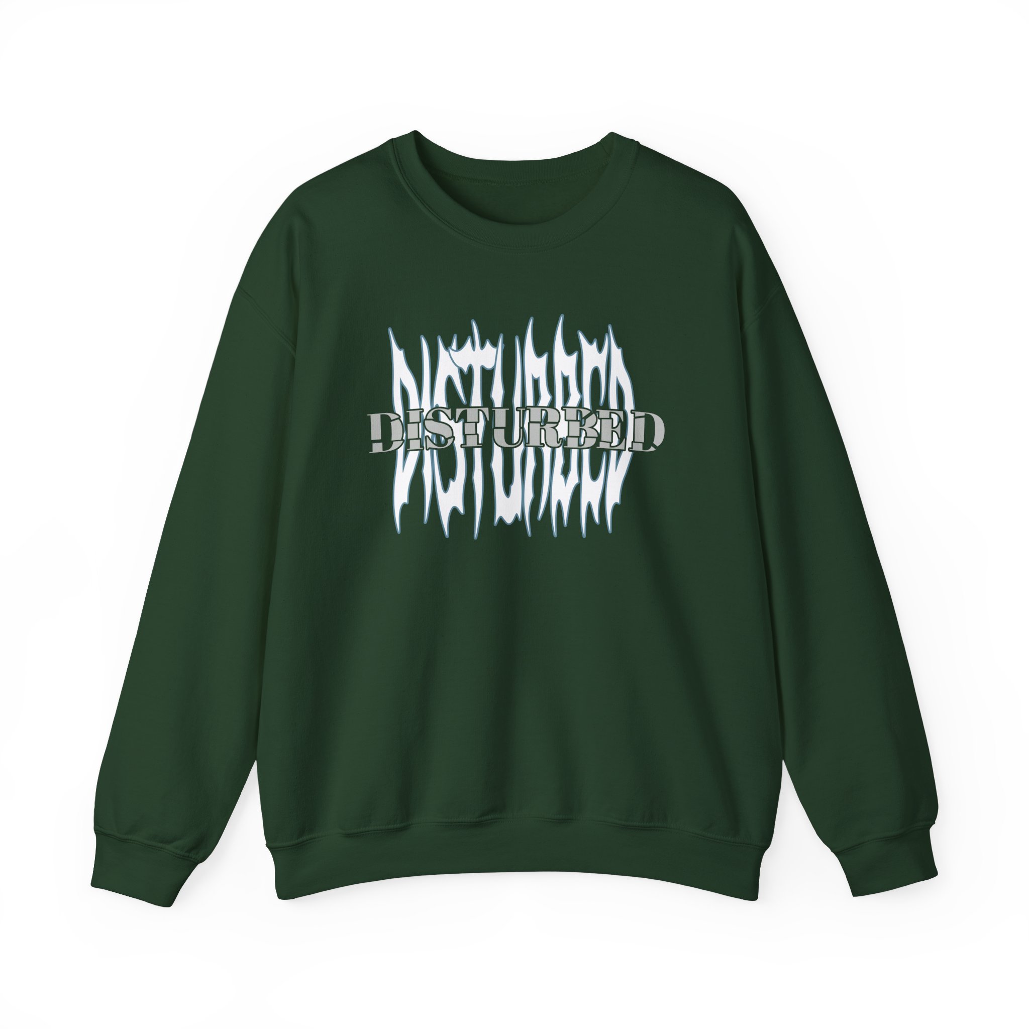 Disturbed Olive Glow Unisex Heavy Blendâ„¢ Crewneck Sweatshirt