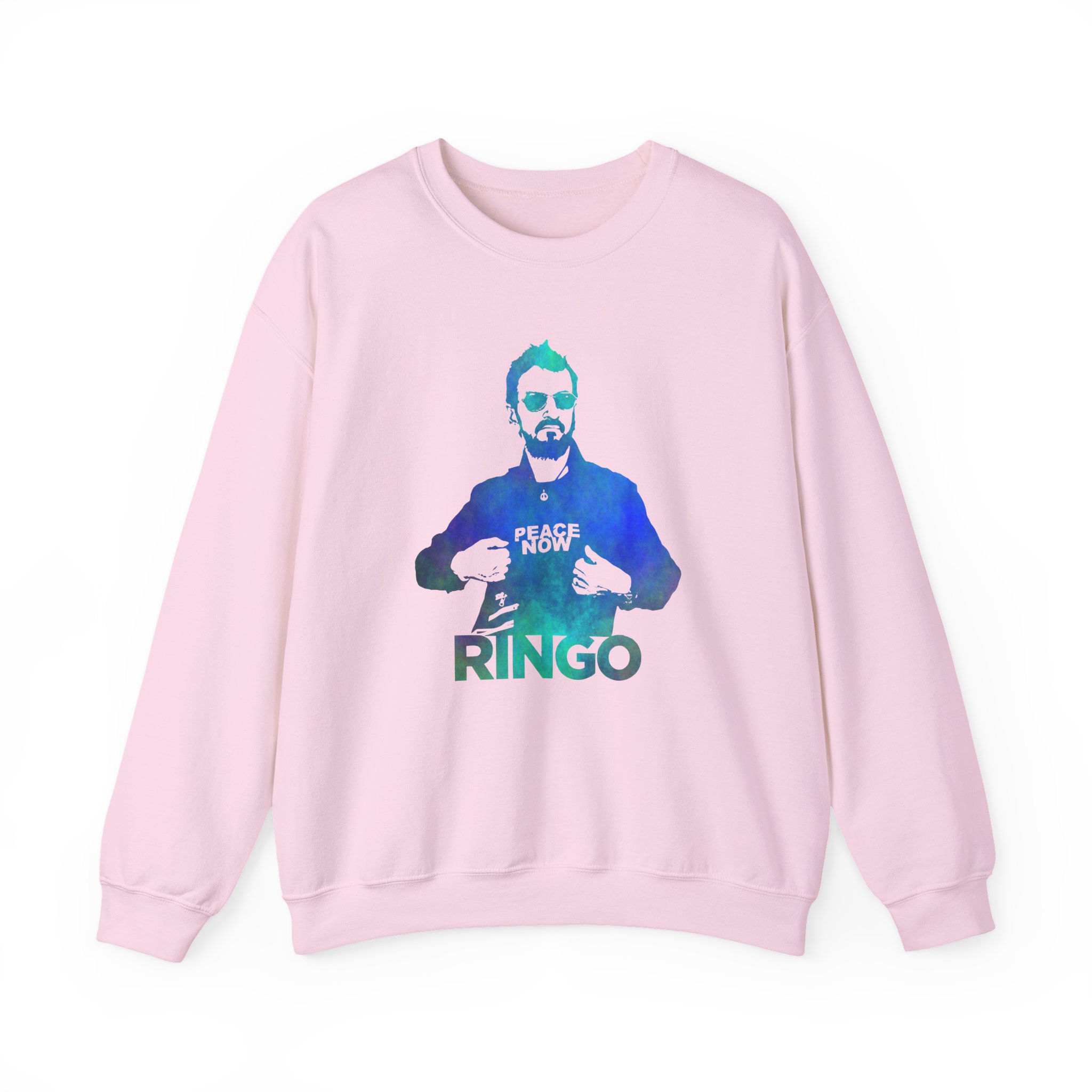 Ringo Starr Peace Now Mint Unisex Heavy Blendâ„¢ Crewneck Sweatshirt