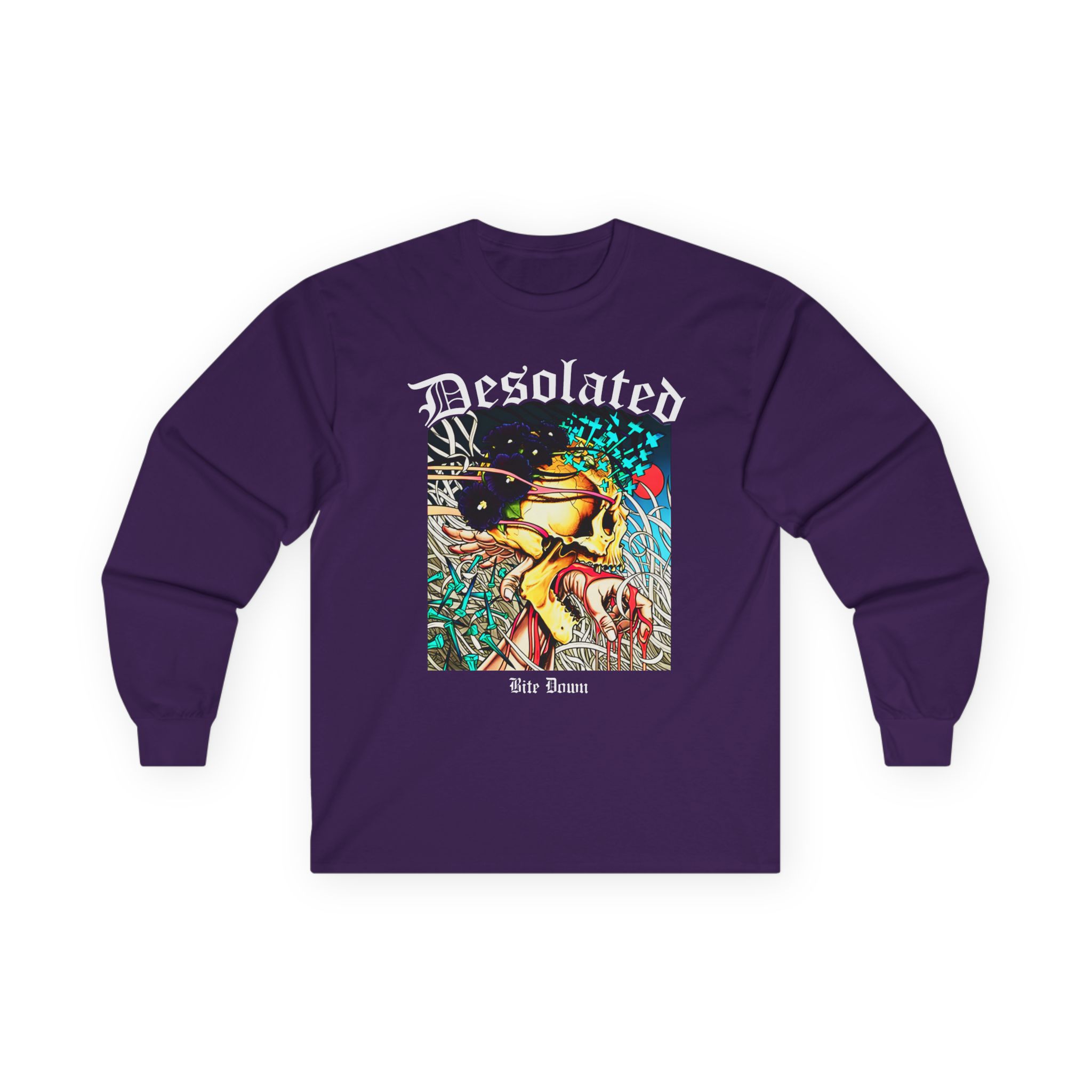 Desolated Bite Down Artwork Unisex Ultra Cotton Long Sleeve Tee