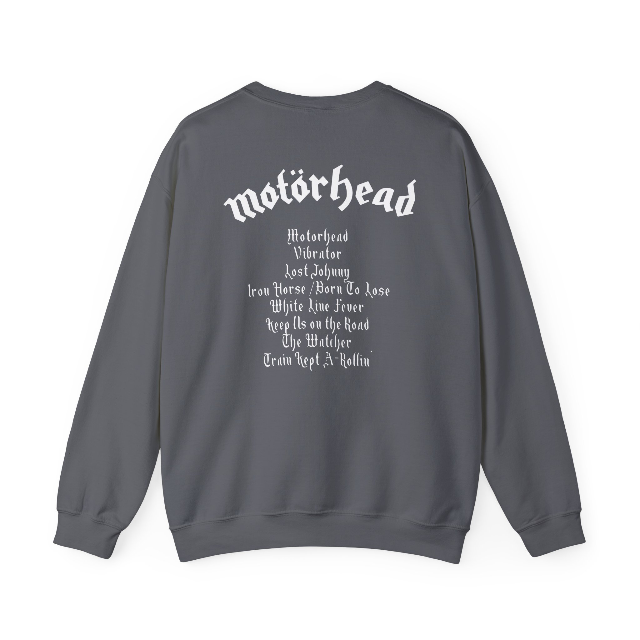Lemmy Motörhead Tracklist Unisex Heavy Blend™ Crewneck Sweatshirt