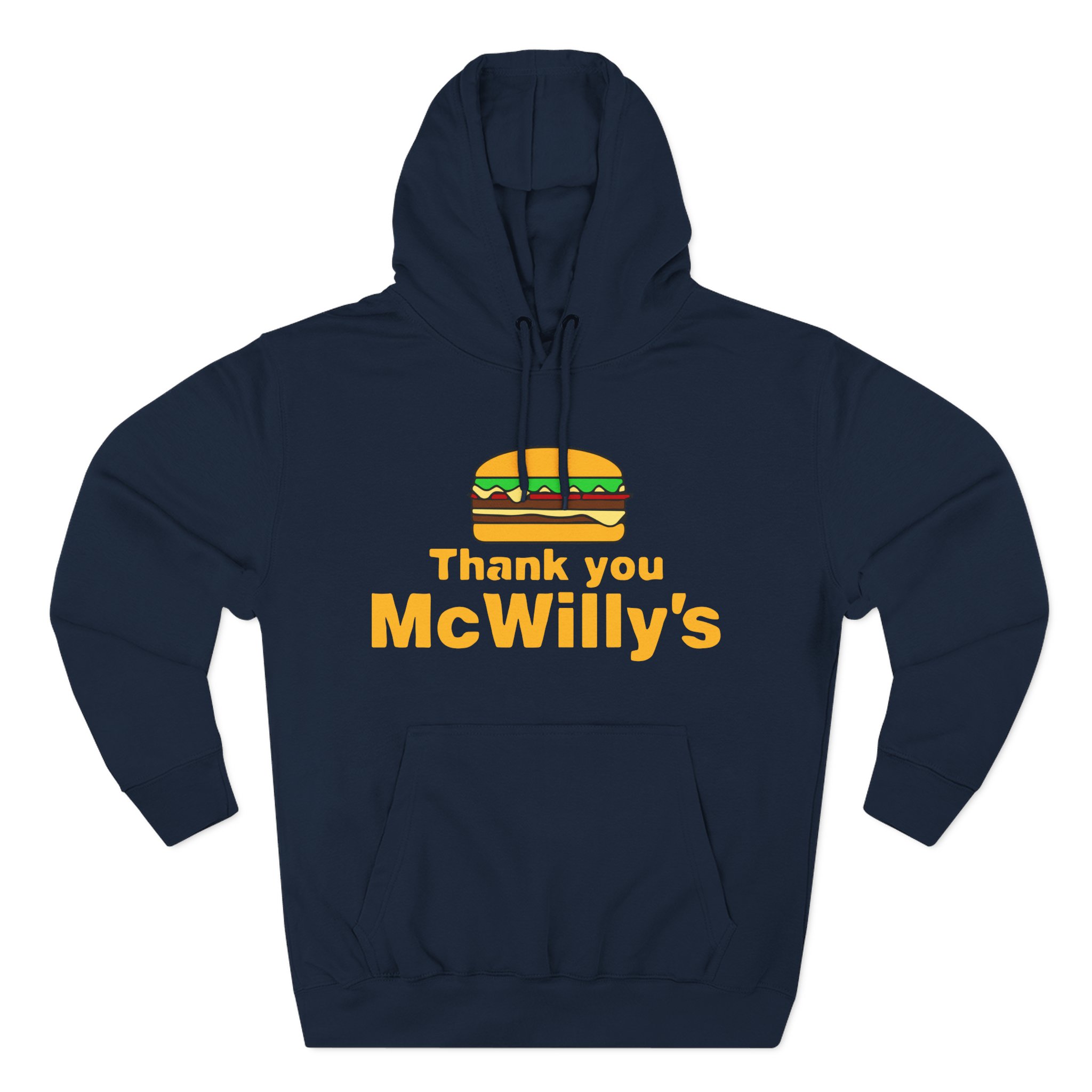 Softwilly Thank You Mcwilly's Three-Panel Fleece Hoodie