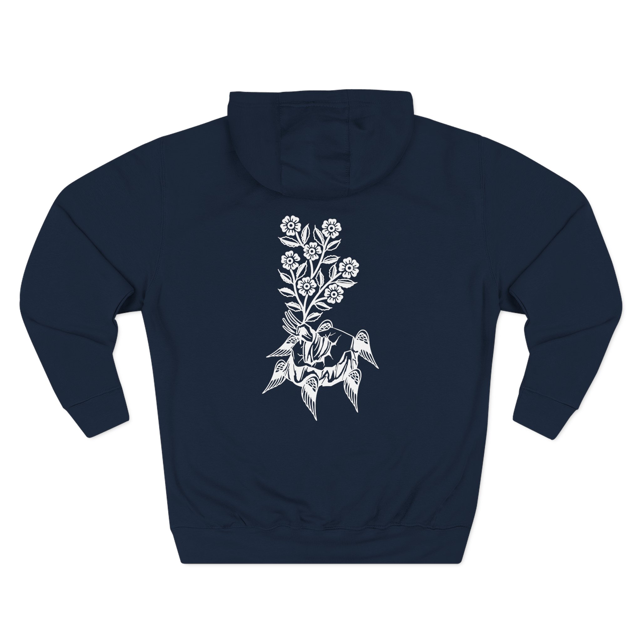 Fireworks Flowers Three-Panel Fleece Hoodie