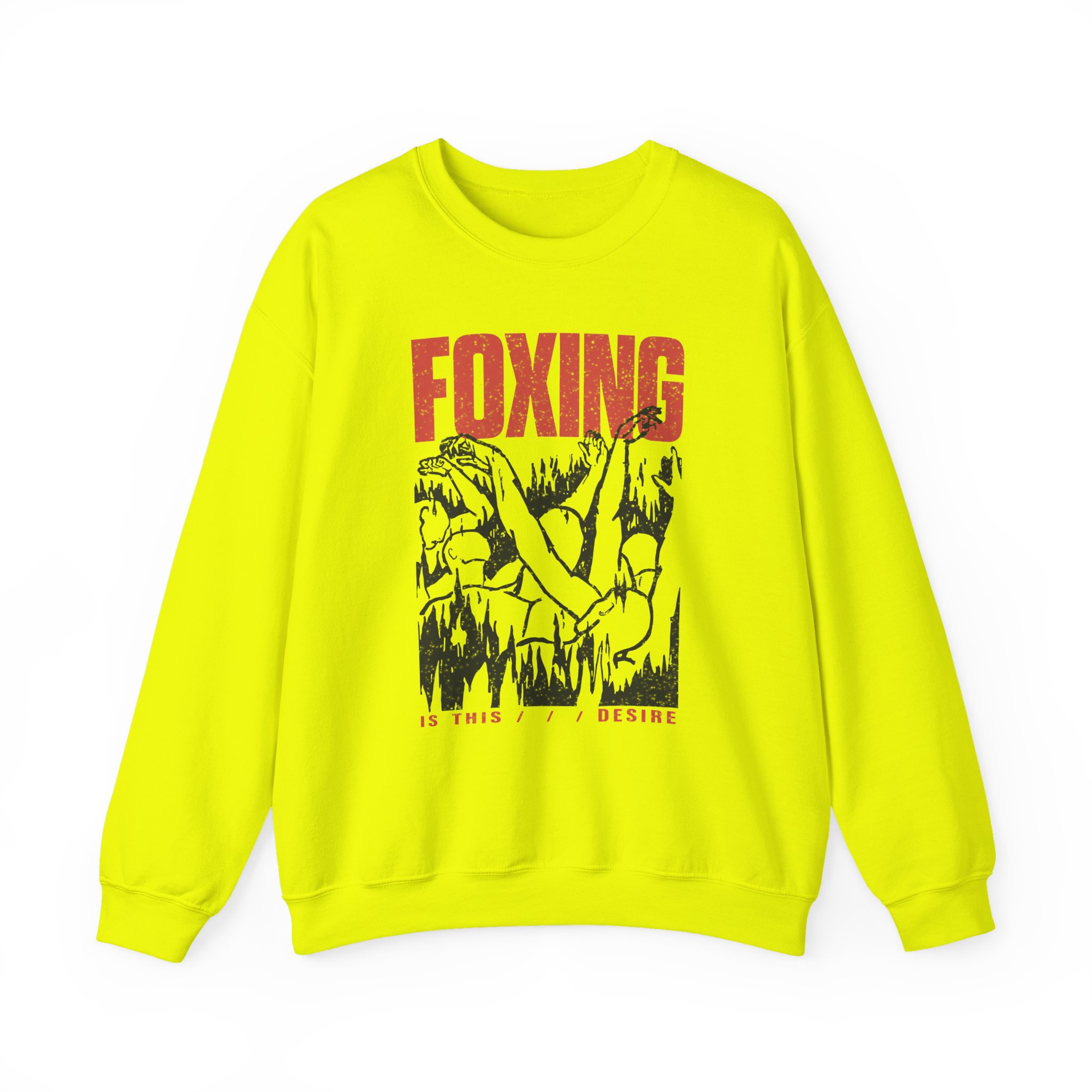 Foxing Inverted Burn Unisex Heavy Blendâ„¢ Crewneck Sweatshirt