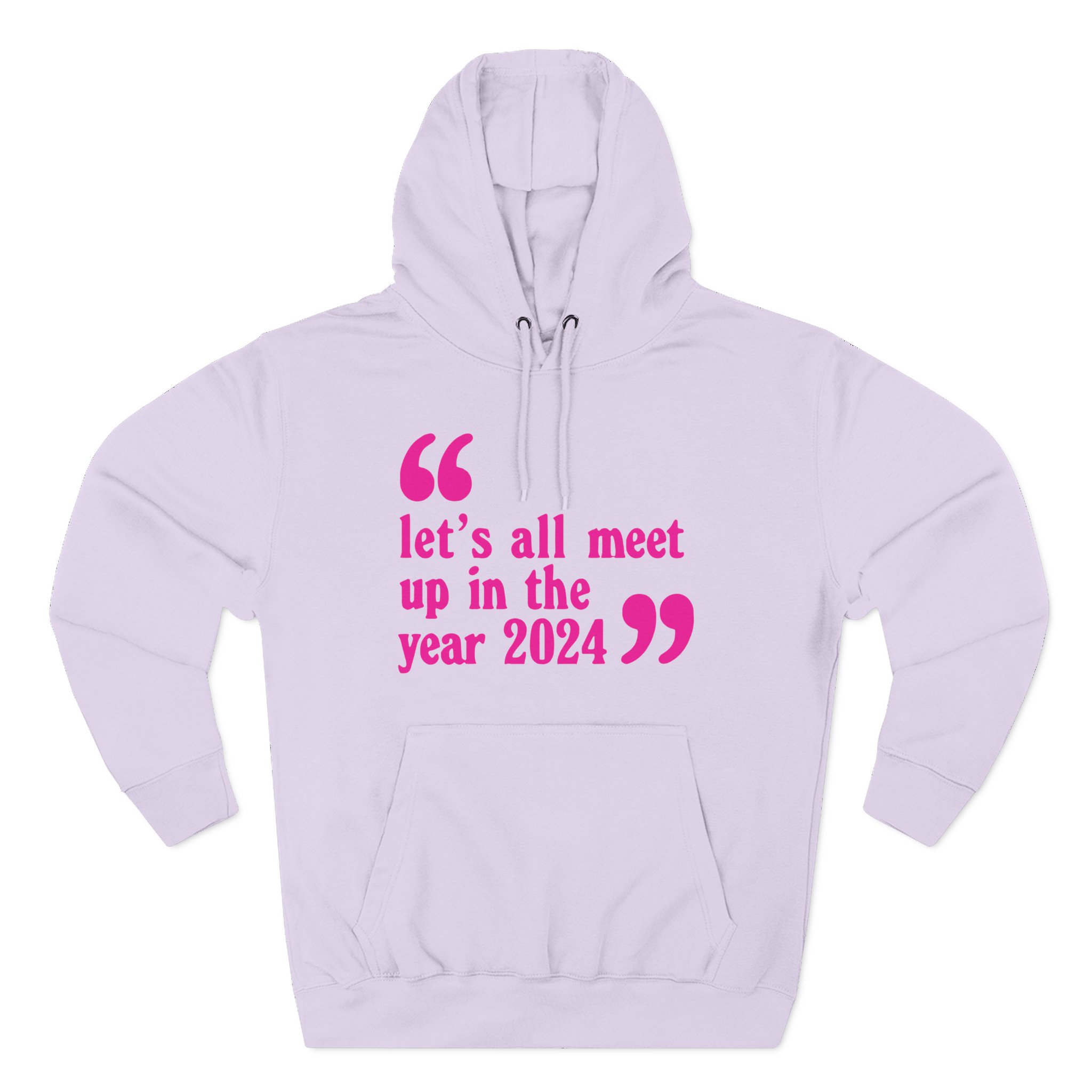 Pulp Let’s All Meet Up Ecru Three-Panel Fleece Hoodie