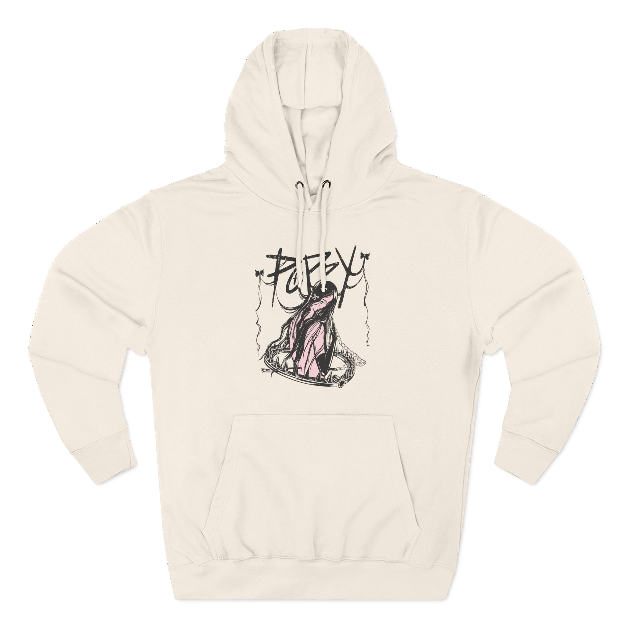 Poppy Three-Panel Fleece Hoodie